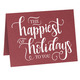 Happiest of Holidays Folded Shimmer Holiday Cards Image 4 of 10